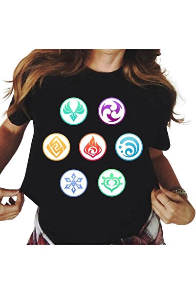 Vordevia Genshin Impact Štampano Žene T-shirt - Mod4r9