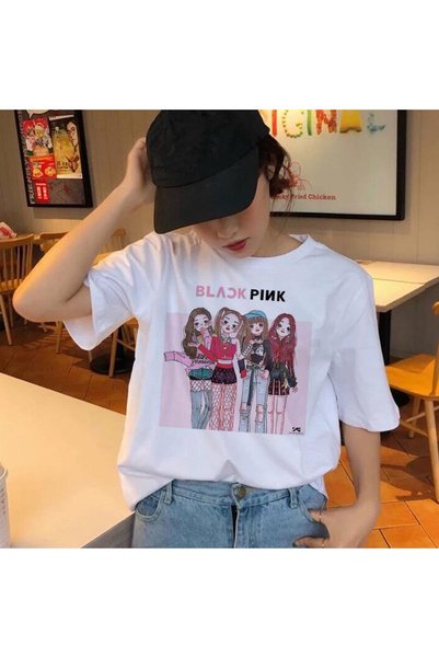 Vordevia Blackpink korejska grafička majica Model42
