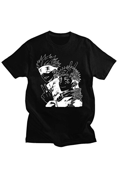 Vordevia Jujutsu Kaisen anime grafička Oversize kroj d majica