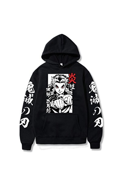 Vordevia Anime Demon Slayer Rengoku Hoodie Mod42