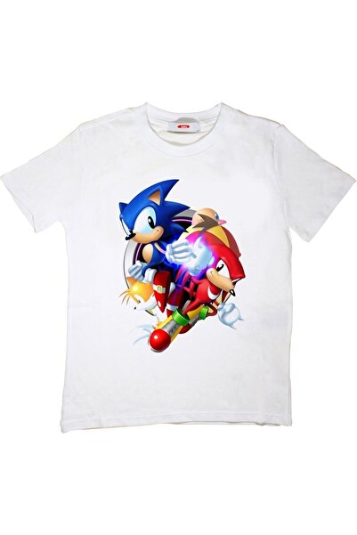 Vordevia Tricou cu imprimeu Sonic pentru copii
