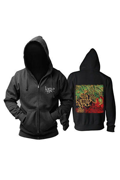 Vordevia Суитчър с качулка и цип Lamb Of God