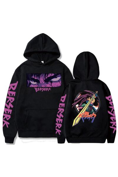 Vordevia Berserk Sleeve Štampano Hoodies sa kapuljačom Tip78