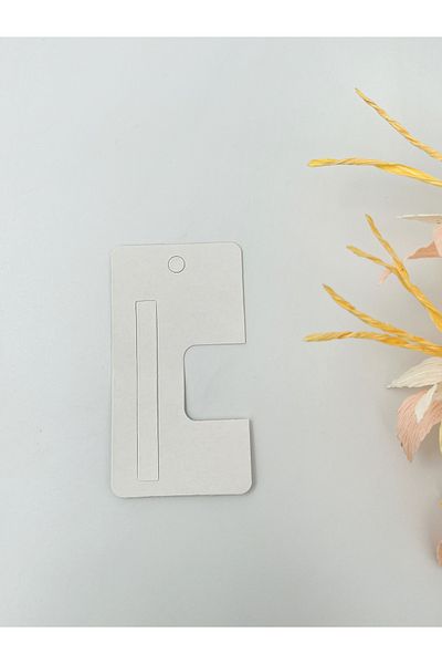 Protec Matbaa Jewelry Buckle Card White 100 Pcs