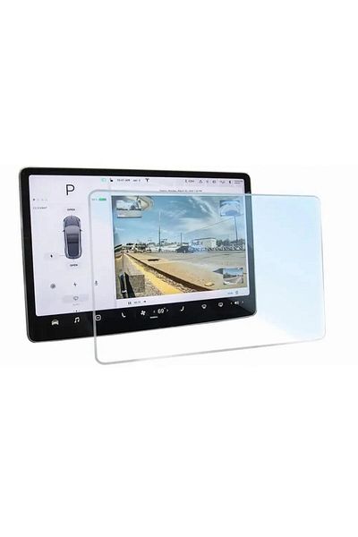 ael-tech Tesla Model Y 15 inch Navigation compatible MAT Nano Screen Protector 2021 2023
