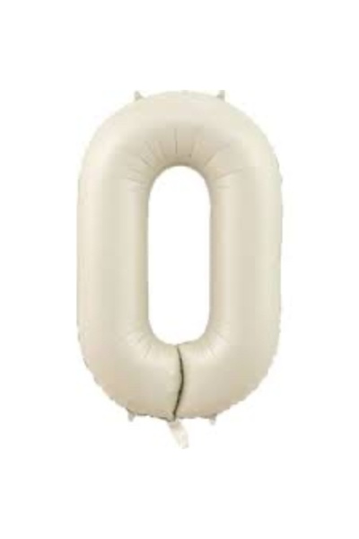 Çemrek Süs Parti Cream Foil 0 Balloons 34 inch 80 cm