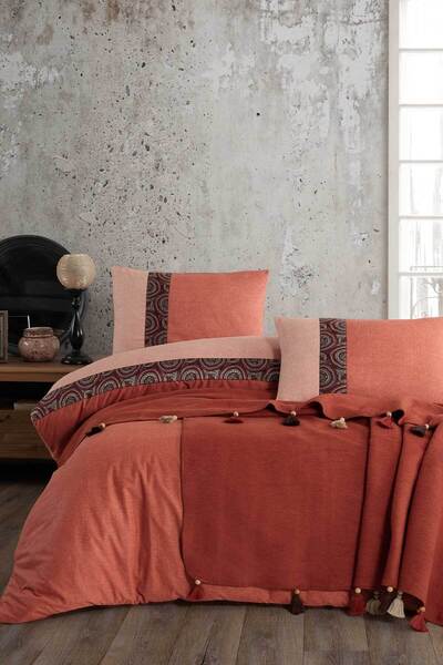 Elart Cotton Duvet Cover Blanket Set 5 Piece Charm Tile