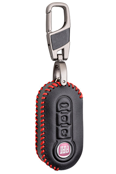 Alisveristime Fiat 500 Serisi, Bravo, Panda, Doblo, Punto Deri Anahtar Kılıfı