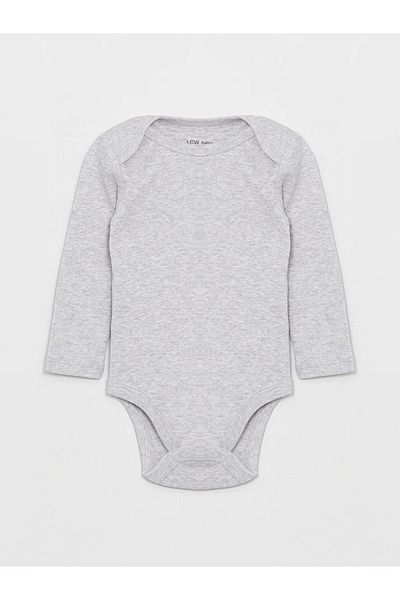 LC Waikiki Set de 2 body cu imprimeu cu gât și snapback pentru bebeluș băiețel