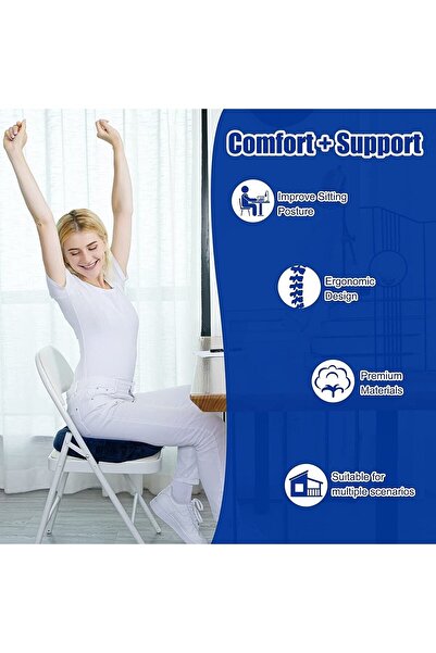 MVC Concept Oturma Simidi Ortopedik Oturma Minderi Simidi Simit Yastık Simit Minder (43x43cm)