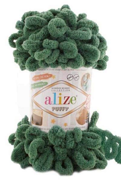Alize ALİZE PUFFY 100 GR ΜΟΝΟ 532 ΠΕΜΠΡΑ ΠΡΑΣΙΝΟ