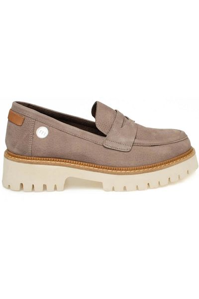 Mammamia D24Ka-3025 Mink Leather Women's Loafer Shoes