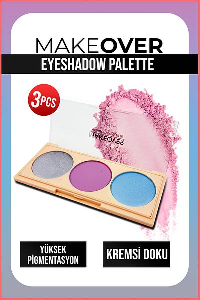 New Well 3pcs Makeover Eyeshadow Palette - No07
