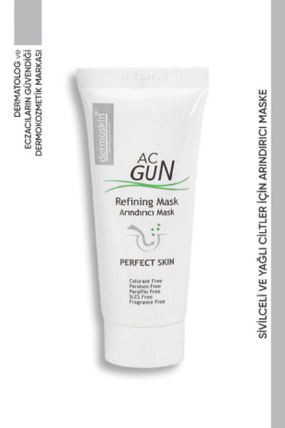 Dermoskin Acgun Purifying Mask Special for Oily Skin for Acne and Acne-Prone Skin 30 ml