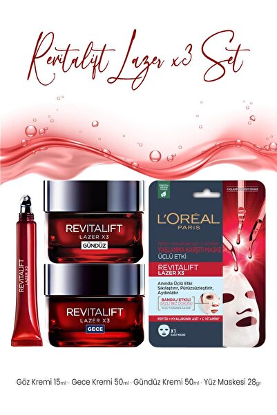 L'Oreal Paris Revitalift Lazer Bakım Seti