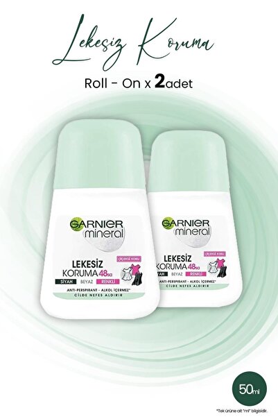 Garnier Mineral 48h Lekesiz Koruma Çiçeksi Koku Roll-on 50 ml X 2 Adet