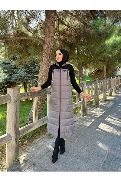 Doque سترة نسائية شتوية مبطنة قابلة للنفخ من الألياف 50004