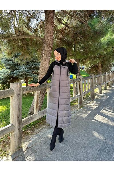Doque سترة نسائية شتوية مبطنة قابلة للنفخ من الألياف 50004
