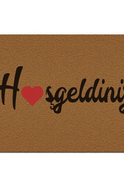 Decovetro Kapı Önü Halı Paspas Hoşgeldiniz Desenli 40 x 60 Cm