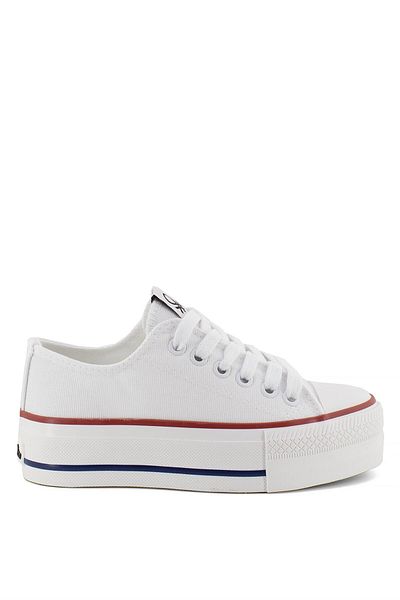 Benetton BN-30935 Λευκά Γυναικεία Αθλητικά Παπούτσια