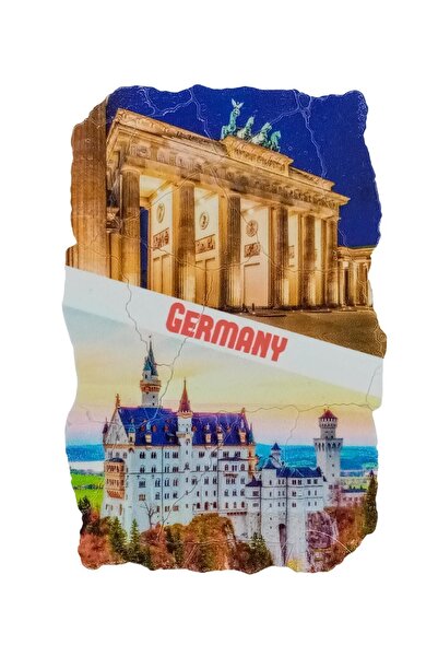 Dünyadan Hediyeler Almanya Temalı Fresco Magnet