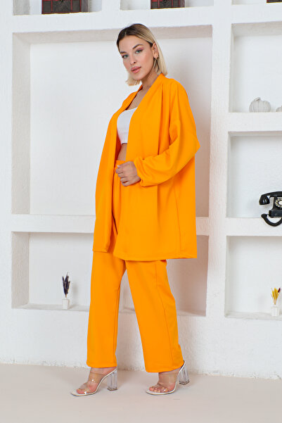 MAY MARA Plus Size Crepe Set - With Jacket and Pants