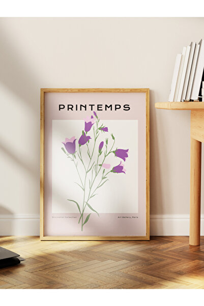 Postifull Estetik Duvar Posteri - Botanik Çizim Çerçevesiz Poster - Yatak Oda...