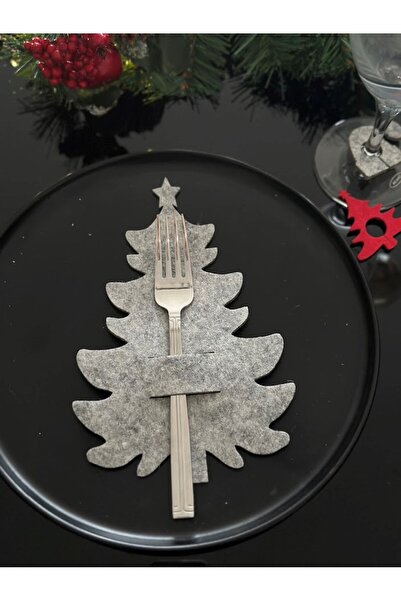 Denseden Decorative Christmas Pine Tree Spoon Holder 6 Pieces