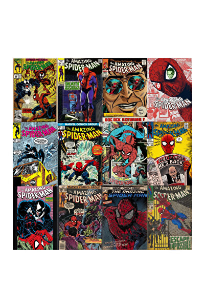 Ororabutik Örümcek Adam Spiderman Poster Seti- 12 Adet-a5