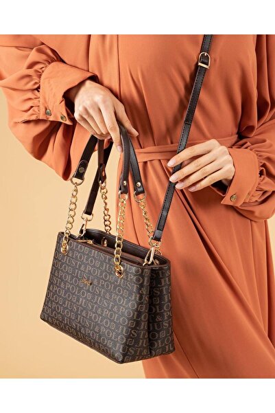 POLO style Geantă de umăr și de umăr cu 3 compartimente pentru femei 2181