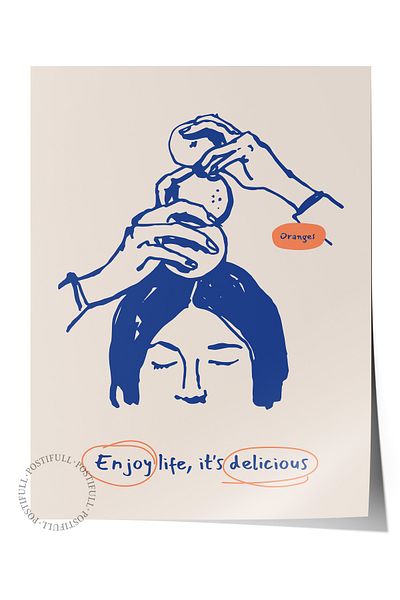 Postifull Αφίσα τοίχου με θέμα την κουζίνα και το δείπνο, αστική αφίσα χωρίς πλαίσιο - Διακόσμηση τοίχου τραπεζαρίας και κουζίνας