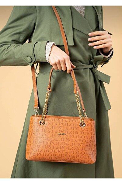 POLO style Geantă de umăr și de braț cu 3 compartimente pentru femei