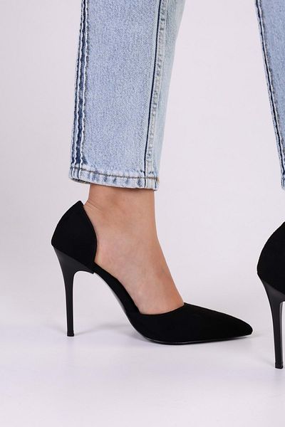 Shoeberry Dámské semišové jehly Massy Black