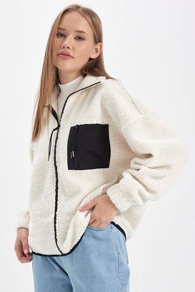 DeFacto Cardigan de pluș Coool Oversize Fit A9226ax23wn