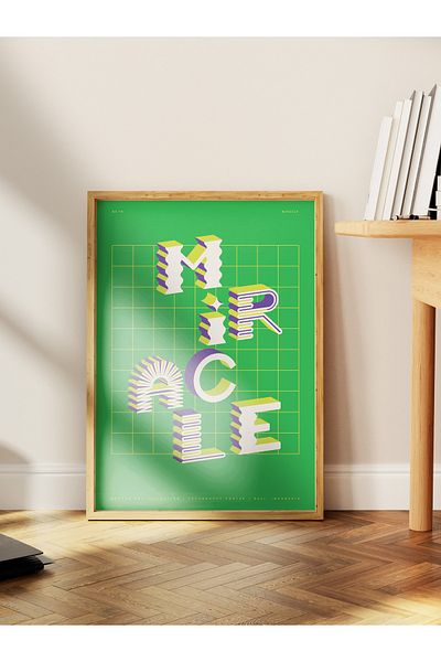 Postifull Lettering Art Themed Wall Poster, Aesthetic Frameless Poster - Living Room, Bedroom Wall Painting