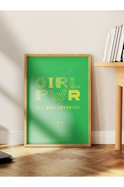 Postifull Lettering Art Themed Wall Poster, Aesthetic Frameless Poster - Living Room, Bedroom Wall Painting