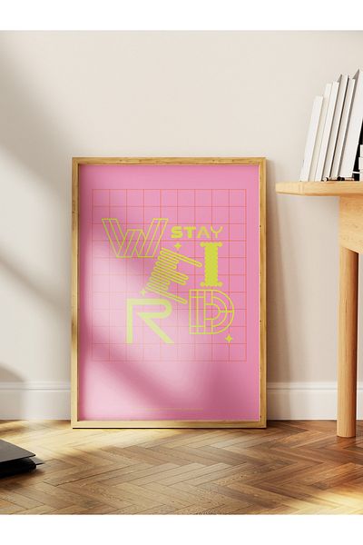 Postifull Lettering Art Themed Wall Poster, Aesthetic Frameless Poster - Living Room, Bedroom Wall Painting