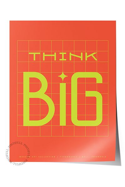 Postifull Lettering Art Themed Wall Poster, Aesthetic Frameless Poster - Living Room, Bedroom Wall Painting