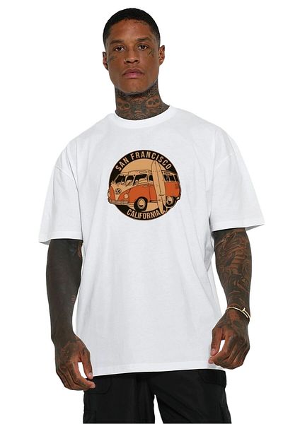 BENROMA 1 tricou este un cadou pentru achiziții de 6 și peste în coș - tricou unisex cu imprimeu San Francisco
