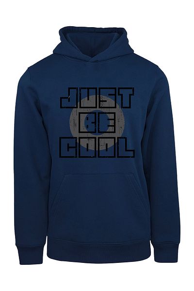 ADA BEBEK ÇOCUK Унисекс черен суичър с качулка Just Be Cool