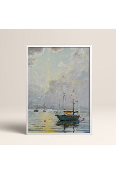 HOMEPACK Κορνίζα Μονό Πίνακα Sailboat Series Classic Poster Painting TK/113