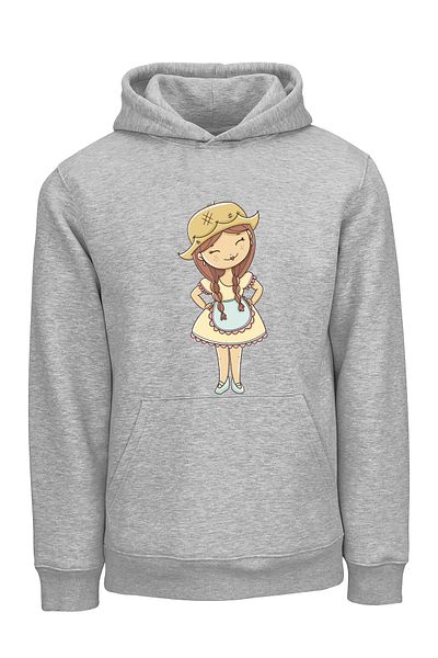 ADA BEBEK ÇOCUK Φούτερ με κουκούλα Unisex Sindy Girl