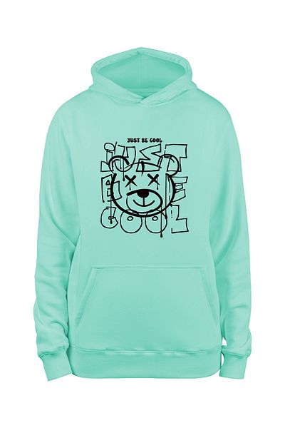 ADA BEBEK ÇOCUK Унисекс суичър с качулка, черен Cool Bear