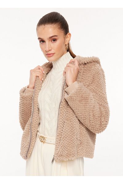 Guess Γυναικείο μπουφάν Normal Tan W3BL50WFSD0G1K8
