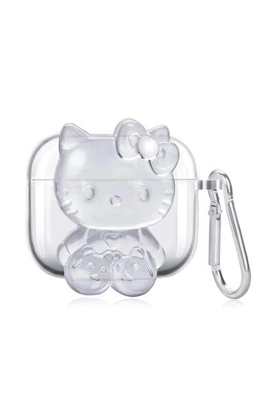 Microsonic AirPods Uyumlu 3. Nesil Kılıf Cartoon Figürlü Silikon Crtn-Fgr-Hl-Kty-Clr