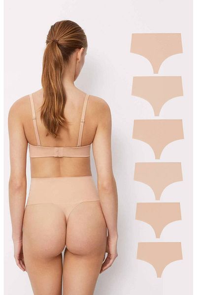 GECKO COLLECTION Gecko High Waist Laser Cut String Thong - 6 Pieces Gathering