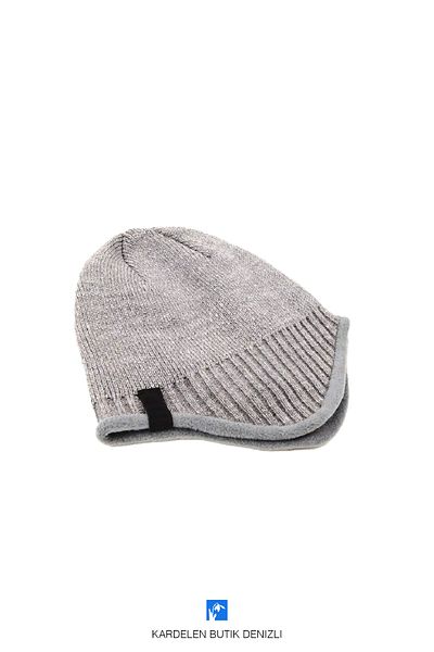 Kardelen Butik Denizli Winter, Plain Beret with Ear Protection and Fleece Inside for Women and Men