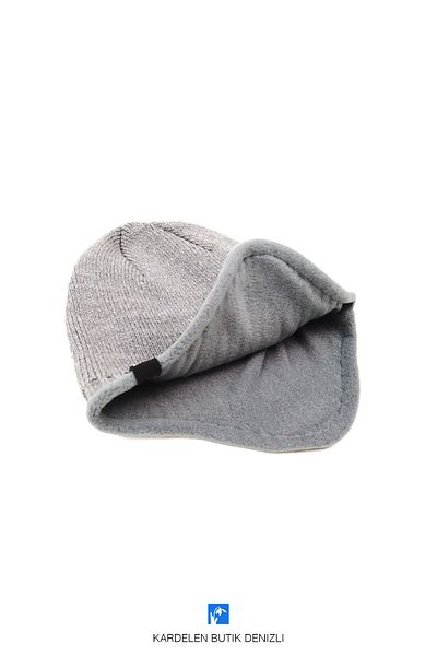 Kardelen Butik Denizli Winter, Plain Beret with Ear Protection and Fleece Inside for Women and Men