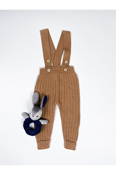 UĞURLU KİDS Askılı Ayarlanabilir Triko Tayt Salopet Tulum Bebek Çocuk Unisex