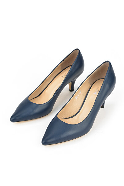 Ziya Чорні шкіряні жіночі туфлі на підборах - 1431030z324